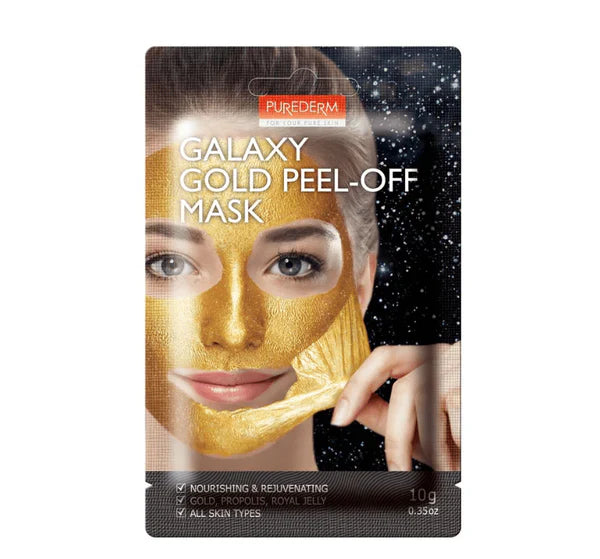 Purederm – Galaxy Gold Peel-Off Mask  بيوردرم – قناع التقشير الذهبي